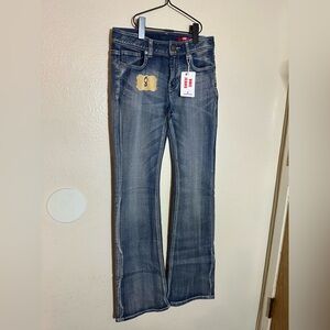 VMC deadstock 2000’s low rise flare stretchy jeans